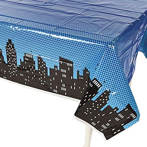 Superhero Plastic Tablecloth - Birthday Party Table Decor Supplies - 1 Piece | Amazon (US)