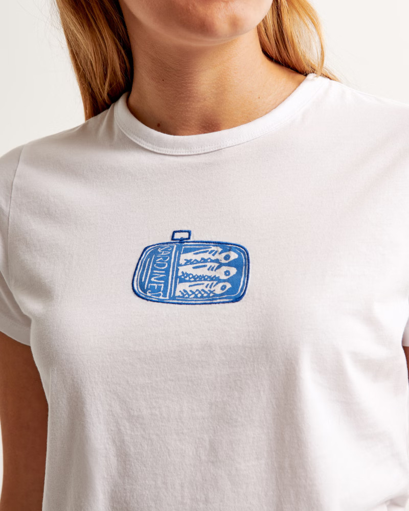 Short-Sleeve Sardines Graphic Skimming Tee | Abercrombie & Fitch (US)