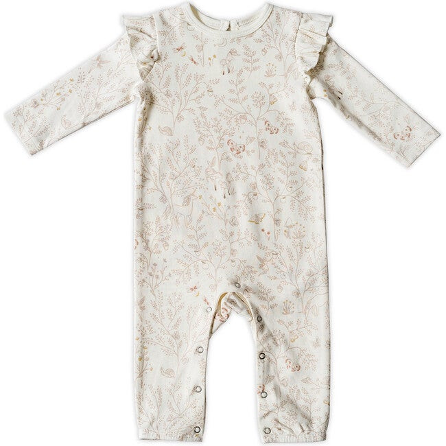 Pehr | Ruffle Romper, Secret Garden | Organic Cotton (Multicolor, Size 12-18M) | Maisonette | Maisonette