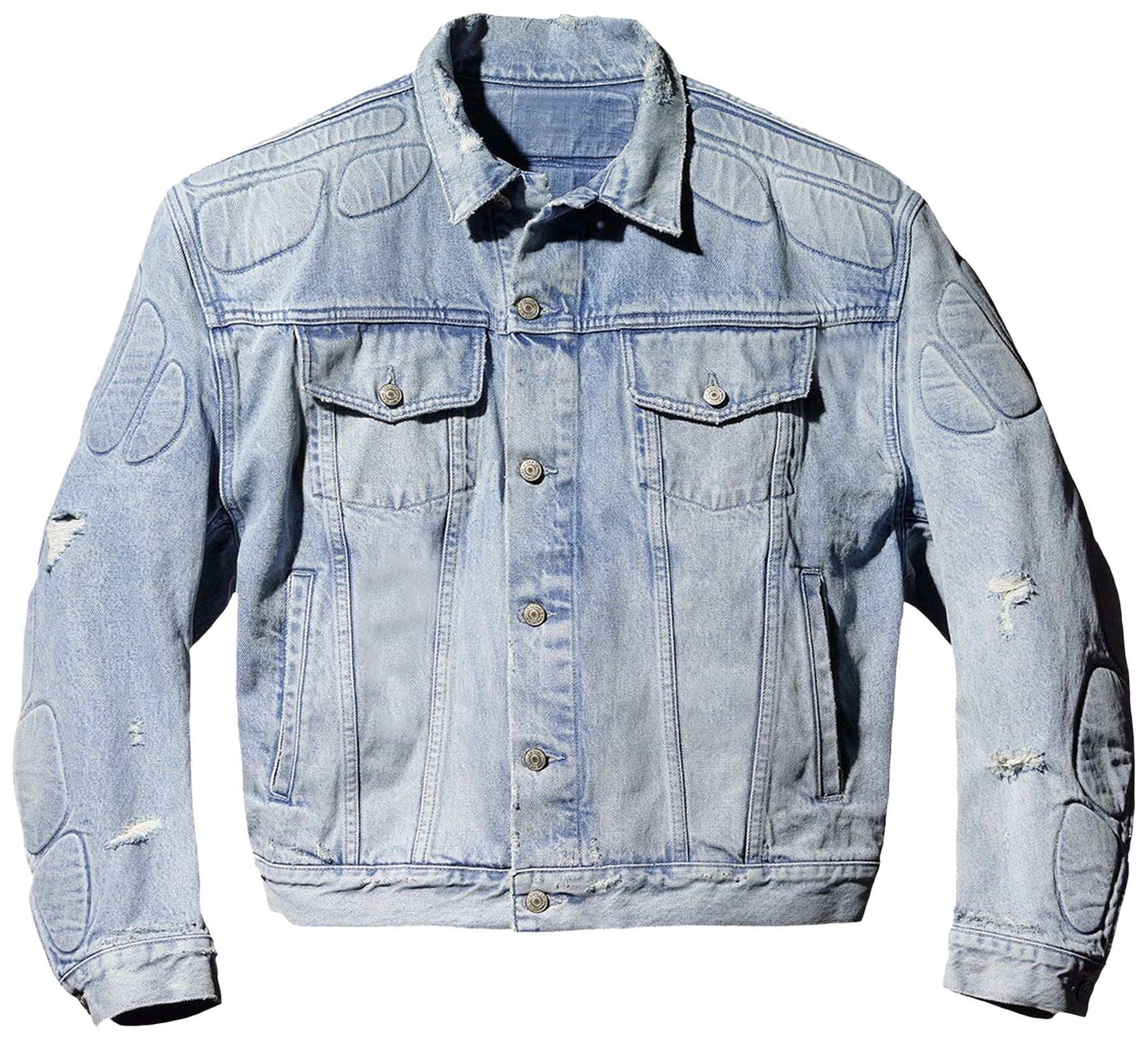 Buy Yeezy Gap Engineered by Balenciaga Padded Denim Jacket 'Blue' - 4729010020000 | GOAT | GOAT