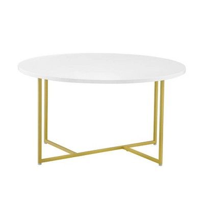 Stevenson Round Coffee Table White - Serta | Target