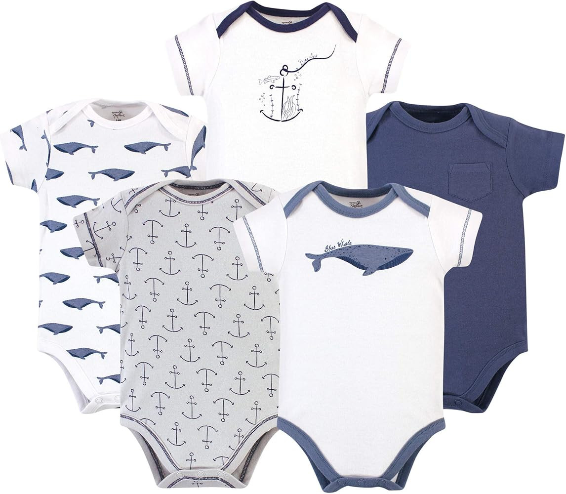 Touched by Nature Unisex Baby Organic Cotton Bodysuits | Amazon (US)
