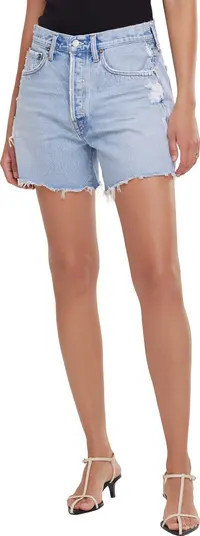 AGOLDE Parker Long Organic Cotton Denim Shorts | Nordstrom | Nordstrom