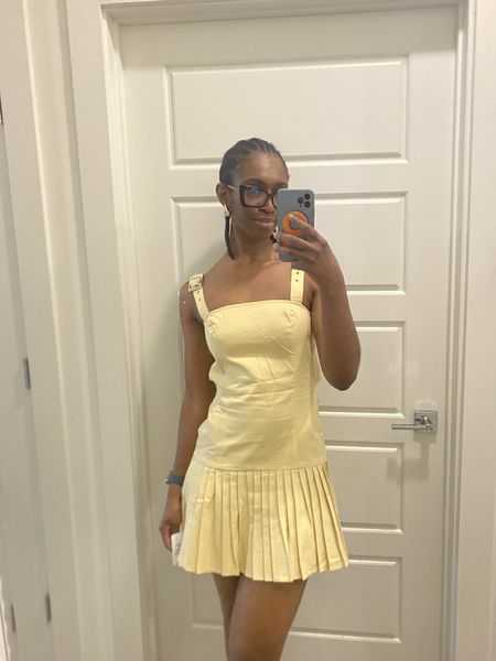 Lightweight yellow dress from ASOS was delivered! The size 4 fits me perfectly in the waist. Length is a bit short for me in the back so I would keep that in mind if you you have somethin back there lol

Spring dress, asos outfit, affordable fashion, open back dress, pleated dress, asos fashion, spring fashion, easy outfit

#LTKfindsunder50 #LTKSeasonal #LTKstyletip