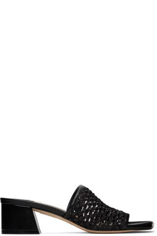 Jimmy Choo - Black Themis 45 Heeled Sandals | SSENSE