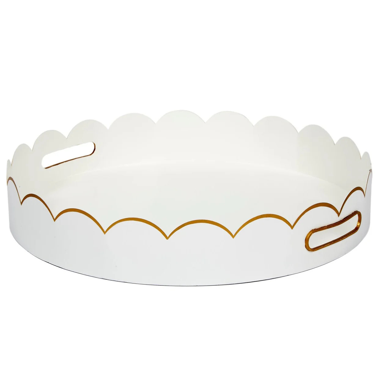 Old World Design Eloise Scalloped Tray | Paynes Gray Inc