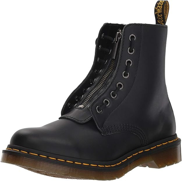 Dr. Martens Women's 1460 Pascal FRNT Zip Nappa Mid Calf Boot | Amazon (US)