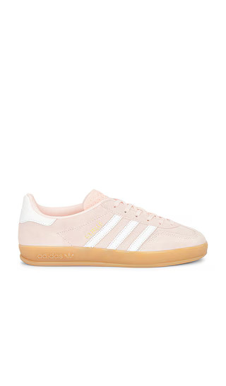 Gazelle Indoor Sneaker in Sandy Pink, White, & Gum 3 | Revolve Clothing (Global)