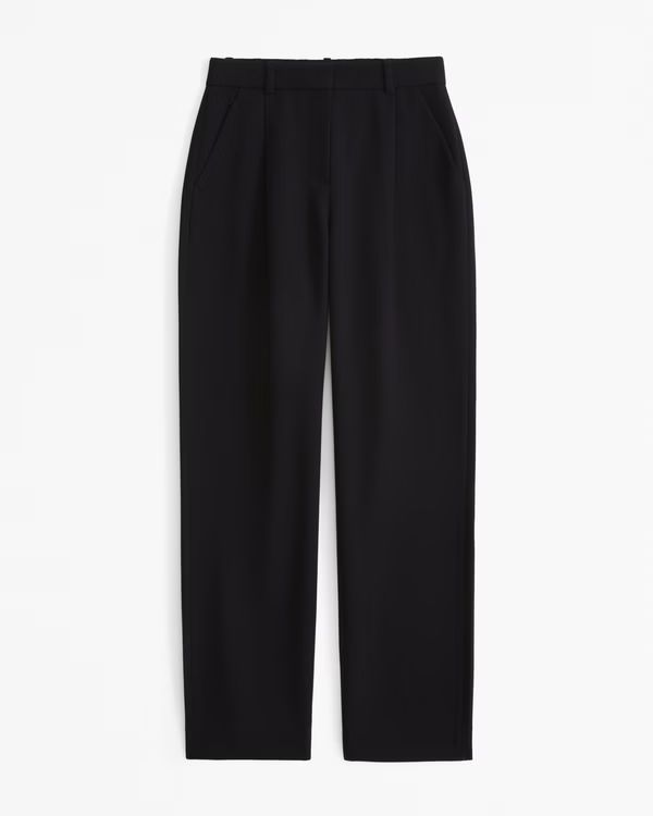 Curve Love A&F Quinn Tailored Pant | Abercrombie & Fitch (US)