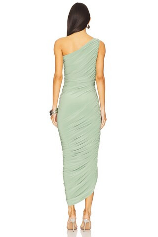 Norma Kamali Diana Gown in Vintage Green from Revolve.com | Revolve Clothing (Global)