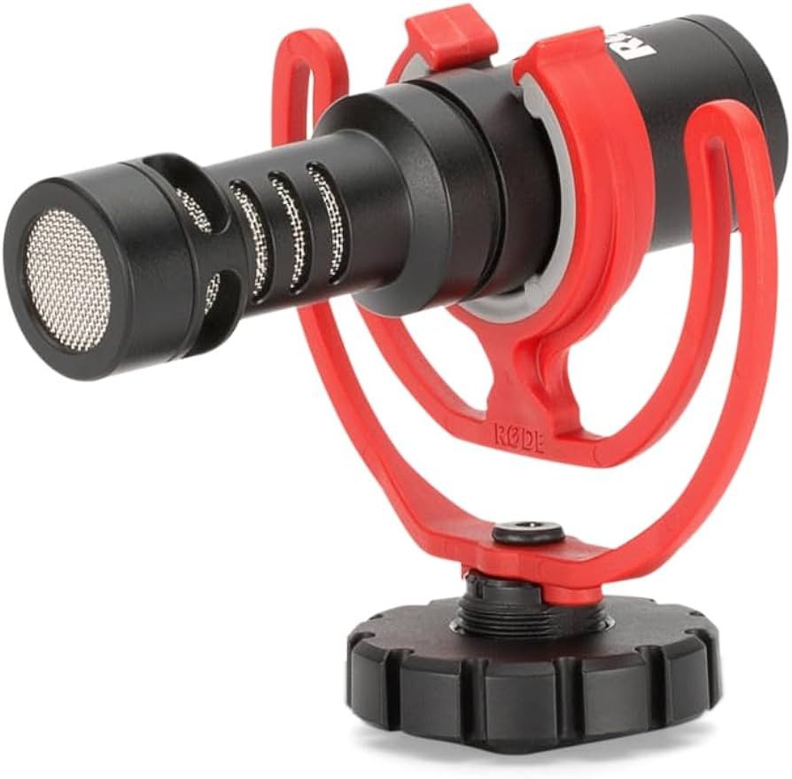 Rode VideoMicro Compact On-Camera Microphone with Rycote Lyre Shock Mount, Auxiliary, Black | Amazon (US)
