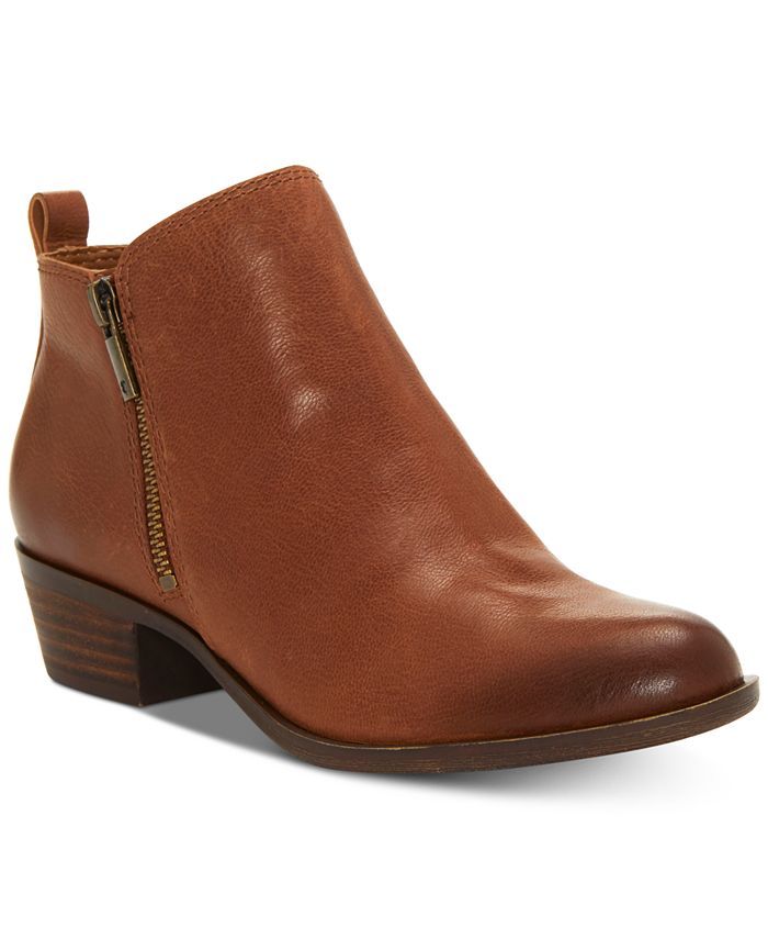 Lucky Brand Women's Basel Leather Booties  & Reviews - Booties - Shoes - Macy's | Macys (US)