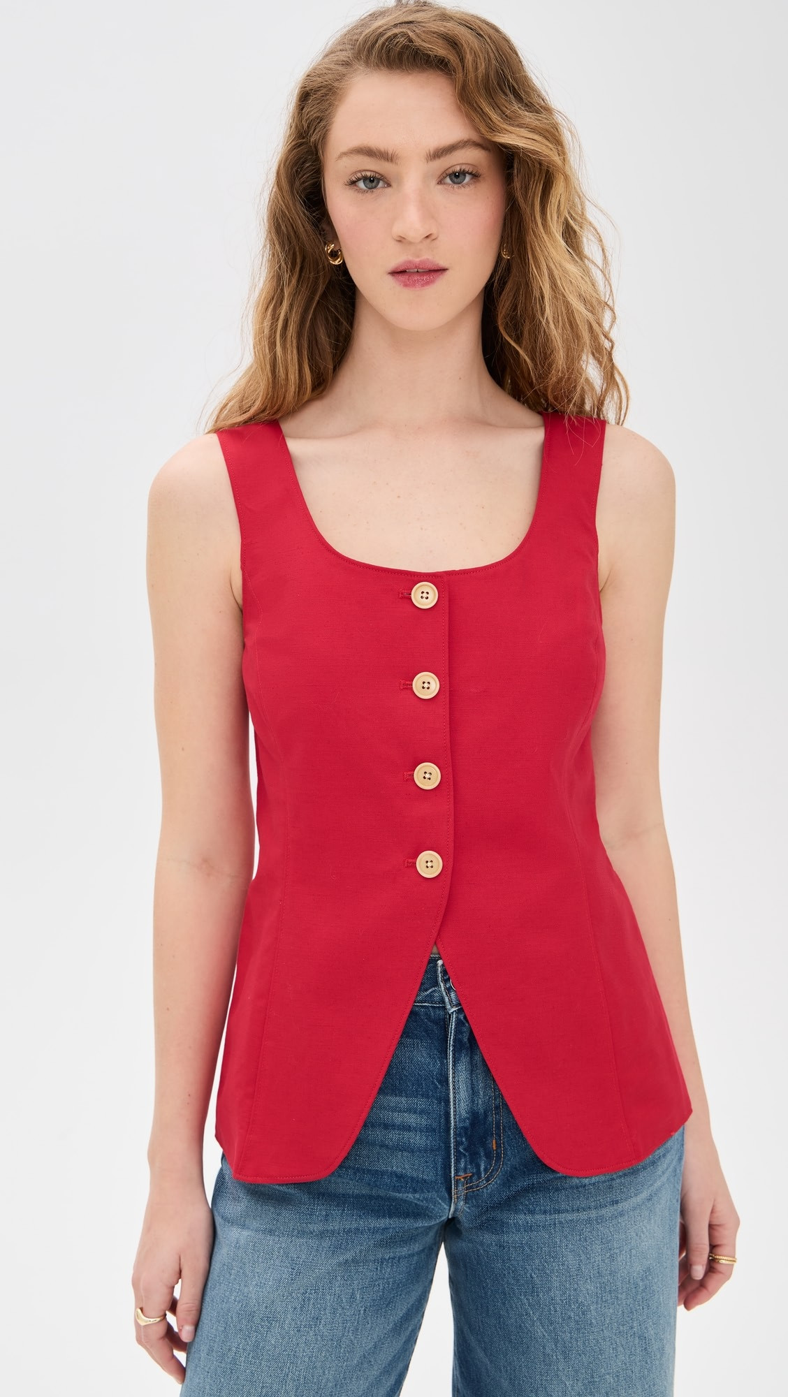 Alex Mill Soho Scoop Vest In Linen Cotton | Shopbop | Shopbop