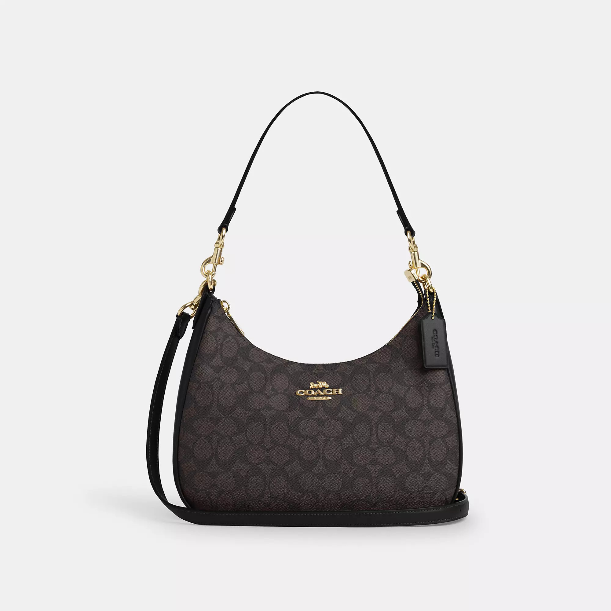 Coach Outlet Teri Hobo Bag In Signature Canvas | Shop Simon