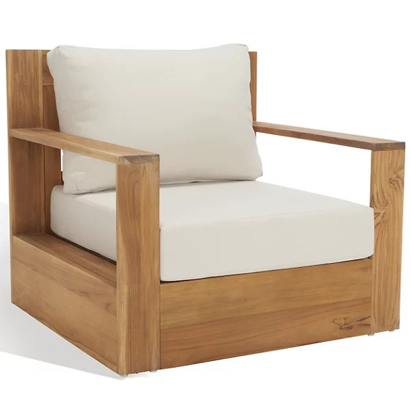 Juaneta Brazilian Teak Outdoor Lounge Chair | Lumens