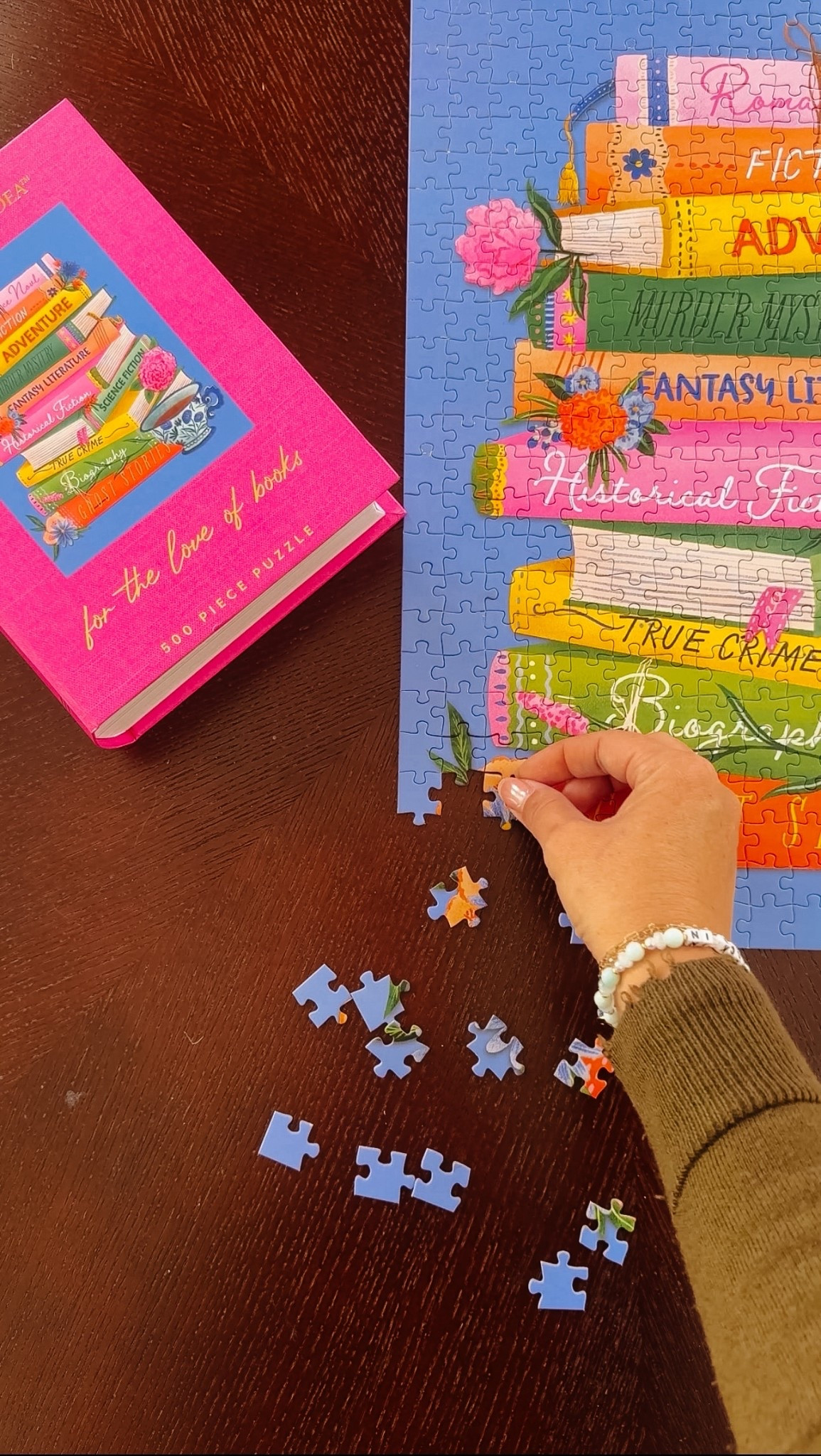  Book and puzzle girlies, this is for you!! A puzzle but make the box look like a book  