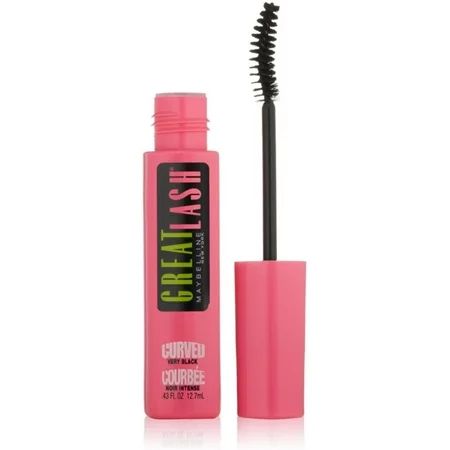 Maybelline Great Lash Curved Brush Washable Mascara Very Black [121] 0.43 oz - (Pack of 3) | Walmart (US)