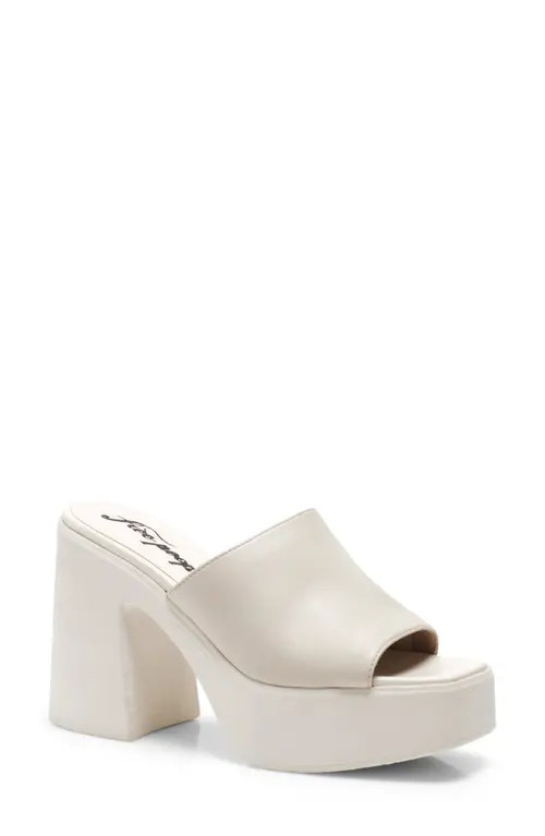 Free People Zoe Platform Slide Sandal in White at Nordstrom, Size 7Us | Nordstrom