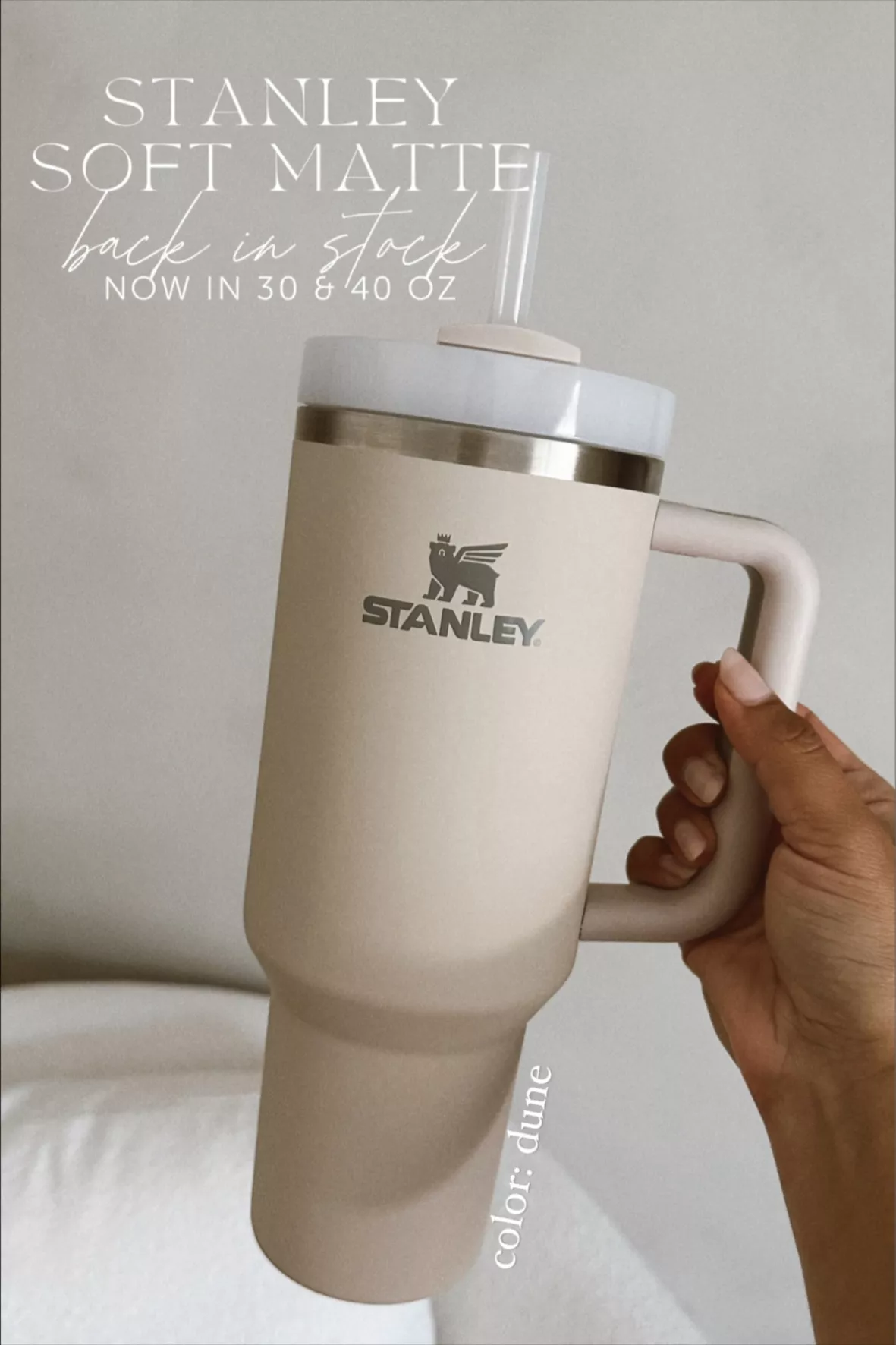 Stanley Quencher H2.0 Flowstate Travel Tumbler Mug, Soft Matte