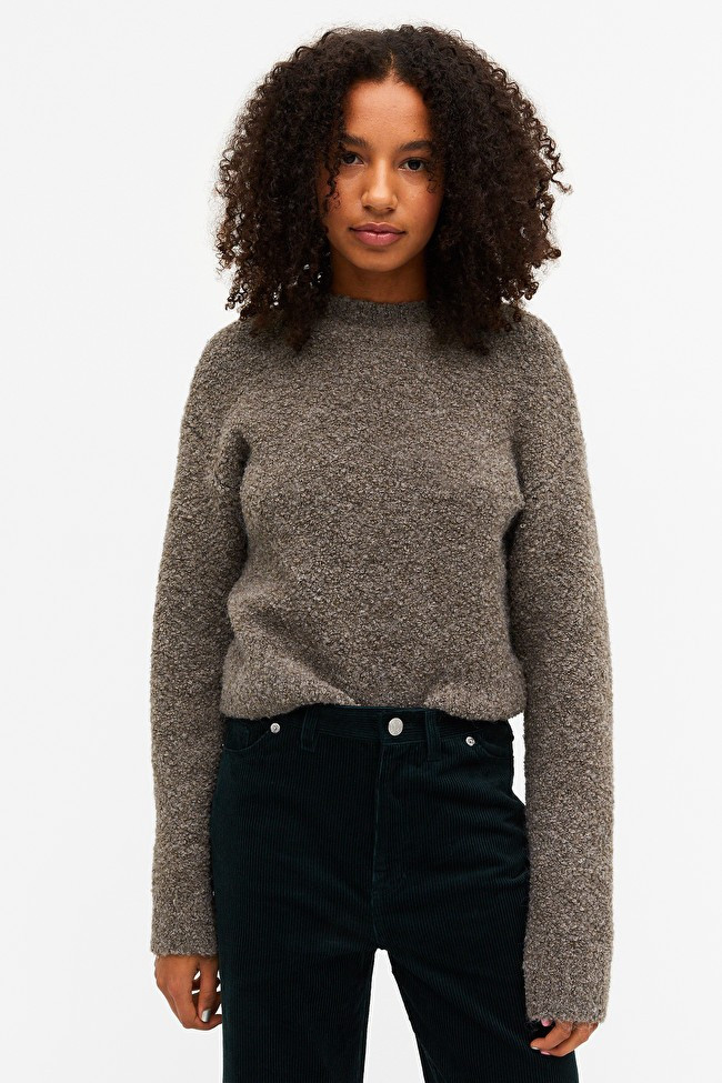 Fluffy knit sweater | Monki