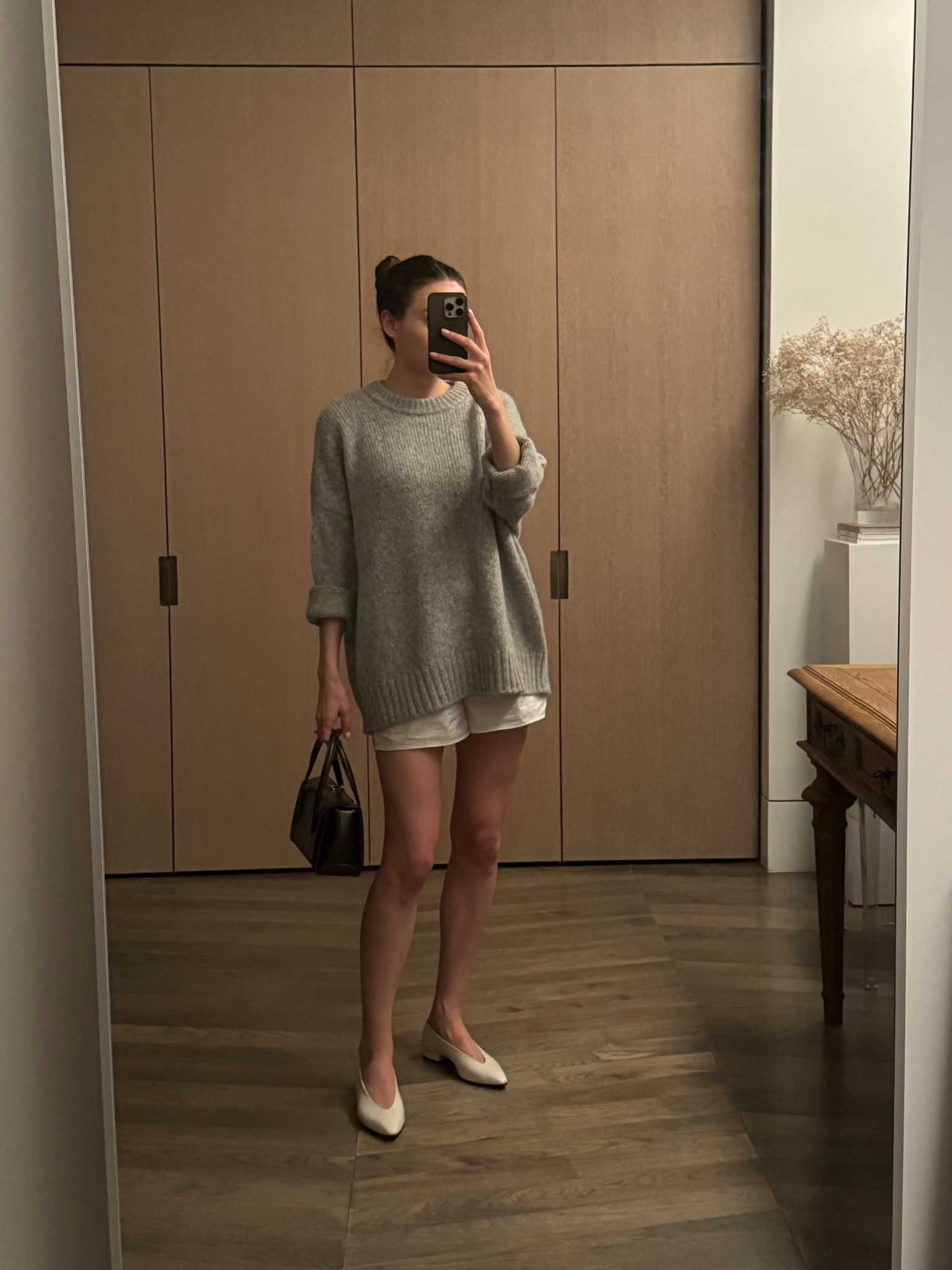 Wearing a medium in the sweater (typically a small) but would not size up unless you’re on the taller side and want very oversized like you see here

Wearing XS in shorts could have done a small but they’re roomy

#LTKItBag #LTKStyleTip #LTKShoeCrush