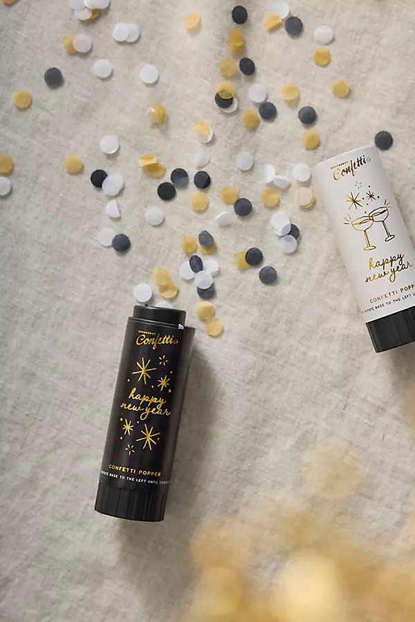 Happy New Year Confetti Poppers, Set of 6 | Anthropologie (US)