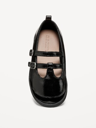 Shiny Faux-Leather Double-Buckle Mary Jane Shoes for Toddler Girls | Old Navy | Old Navy (US)