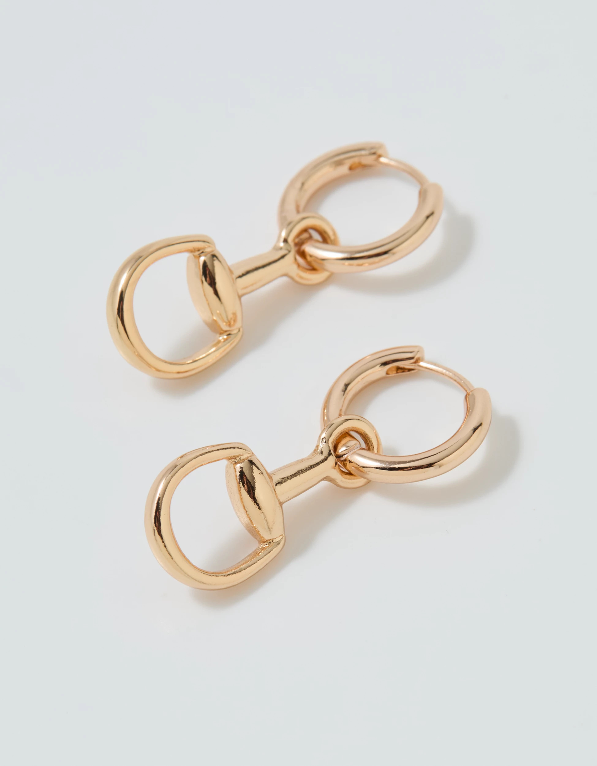 Aerie Horsebit Hoop Earrings | Aerie