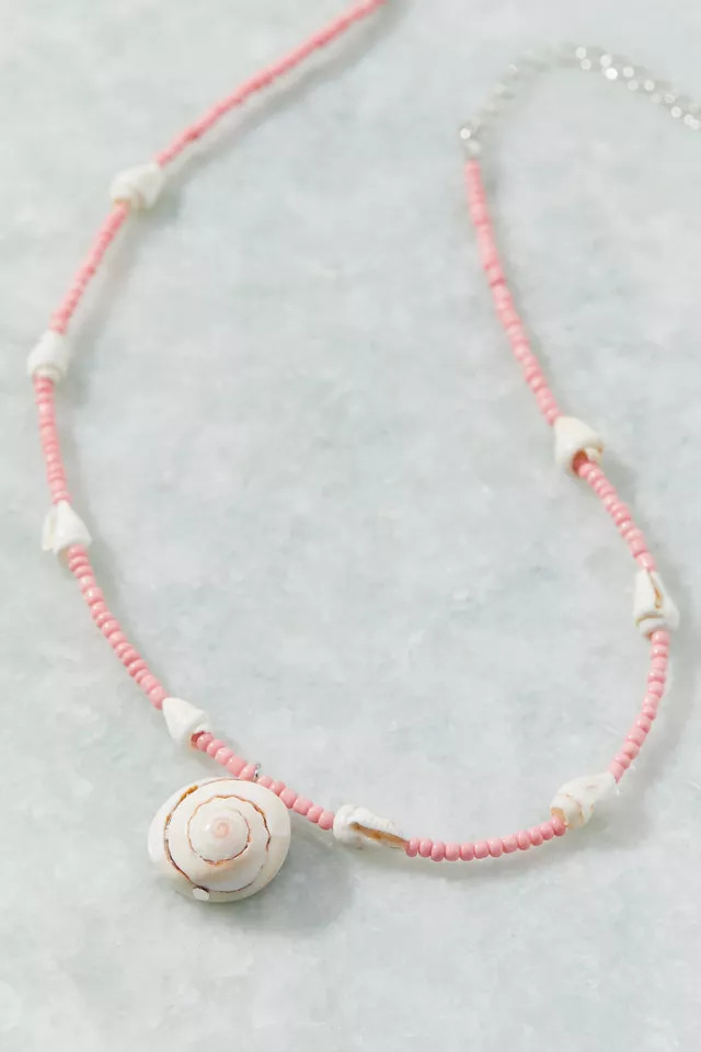 Kai Beaded Shell Charm Necklace | Urban Outfitters (US and RoW)