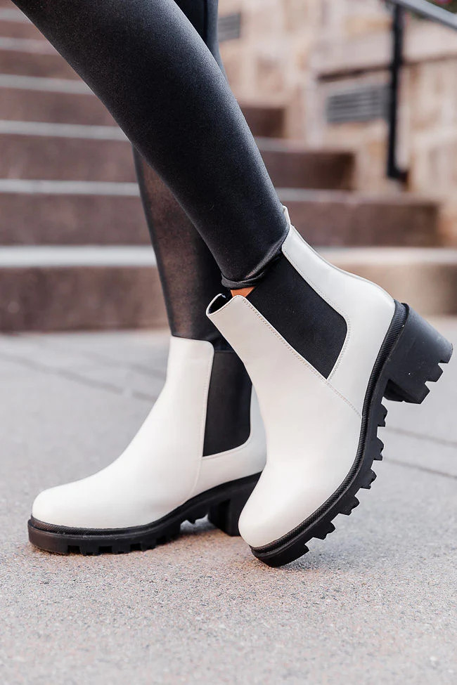 Jordan Lug Sole Booties Amber Massey X Pink Lily | Pink Lily