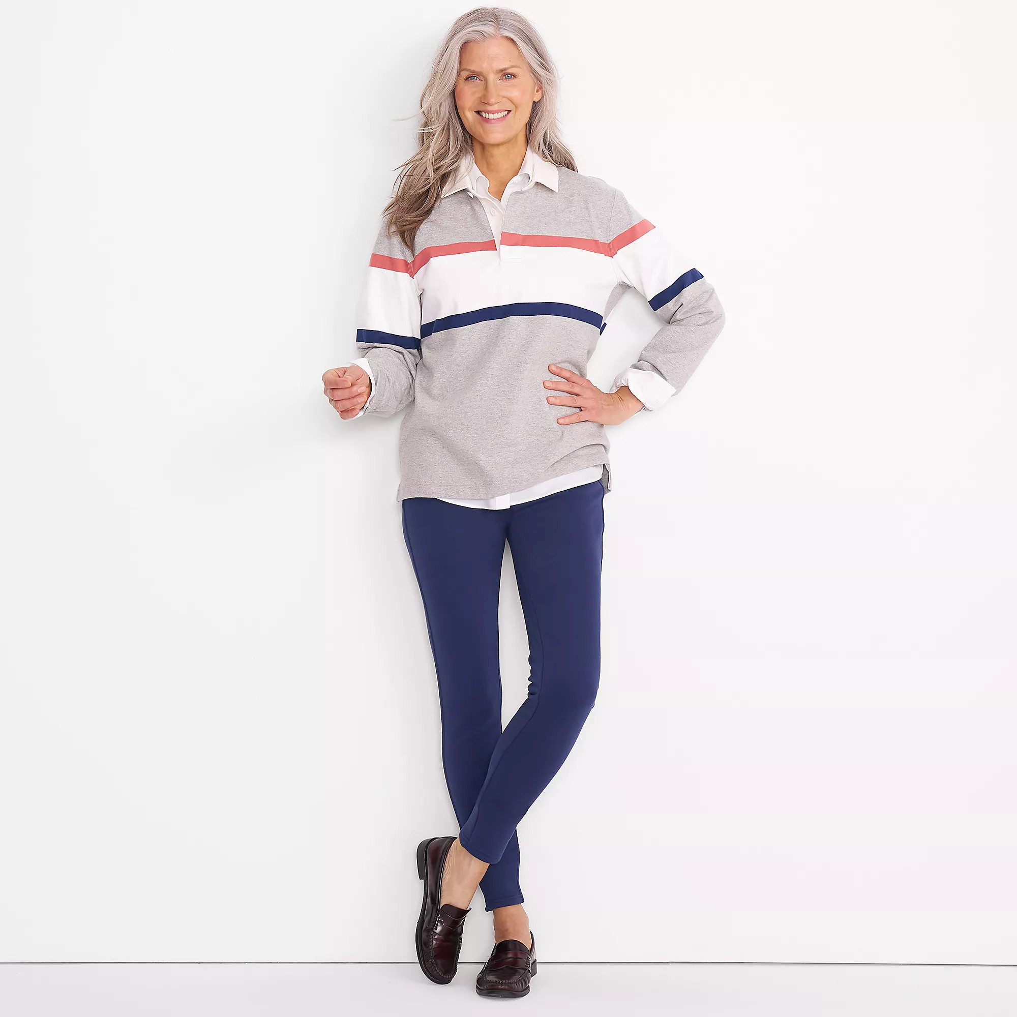 Women's High Rise Serious Sweats Fleece Lined Pocket Leggings | Lands' End (US)