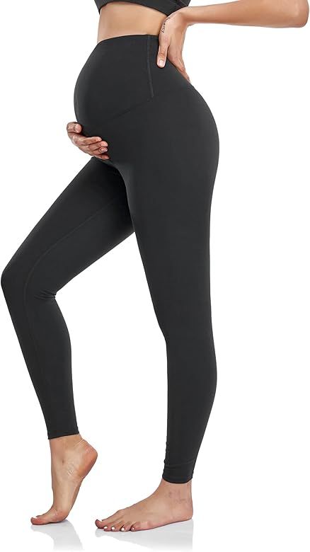 HOFISH Women's Maternity Leggings Pregnancy Yoga Pants Active Wear Workout Leggings | Amazon (US)