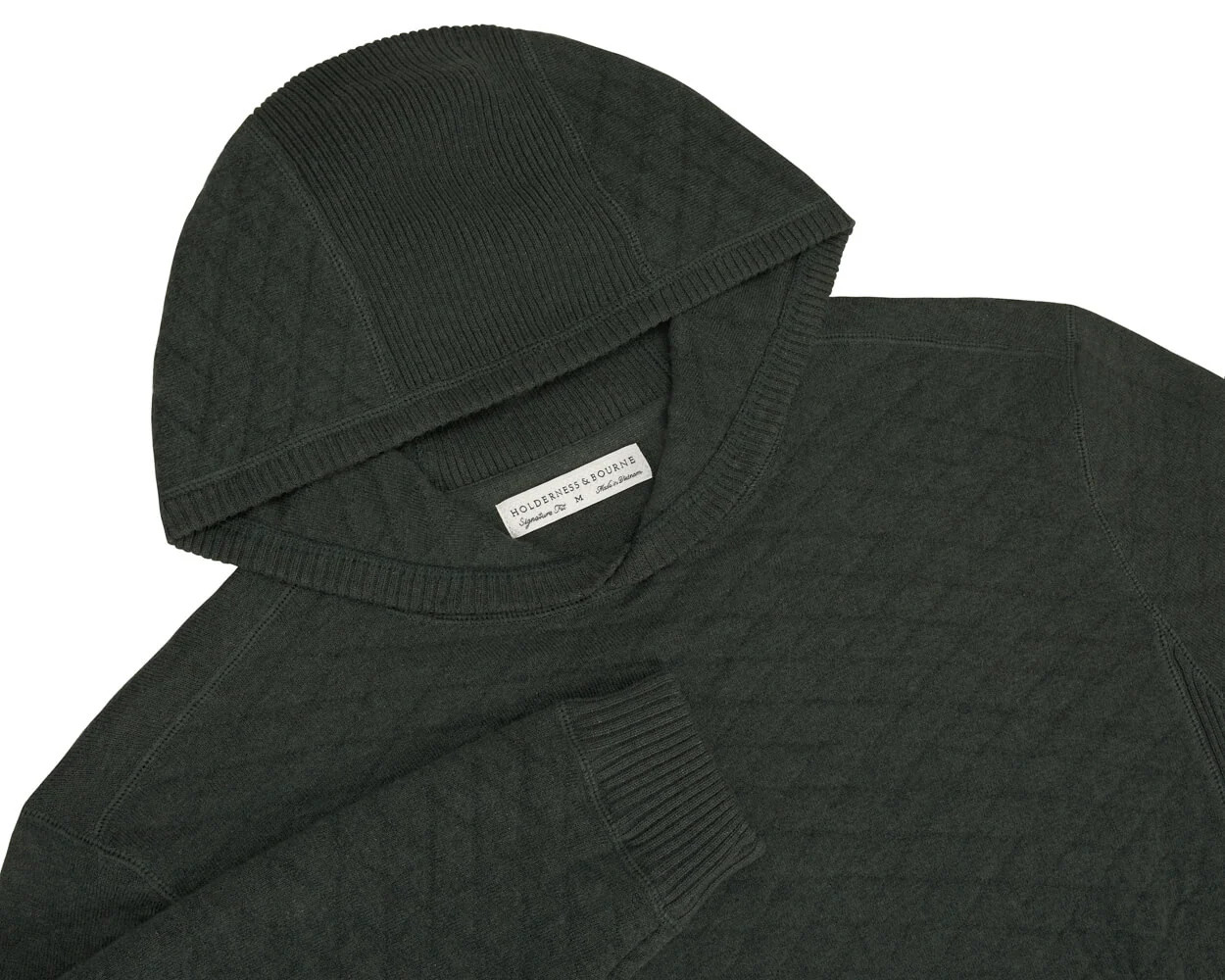 The Wallace Hoodie Sweater: Heathered Ivy | Holderness & Bourne
