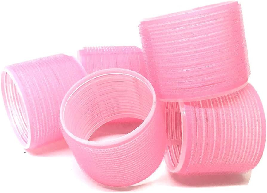 6 Pack Super Jumbo Self Grip Hair Rollers Pro Salon Hairdressing - Big Curlers Create Volume For ... | Amazon (US)
