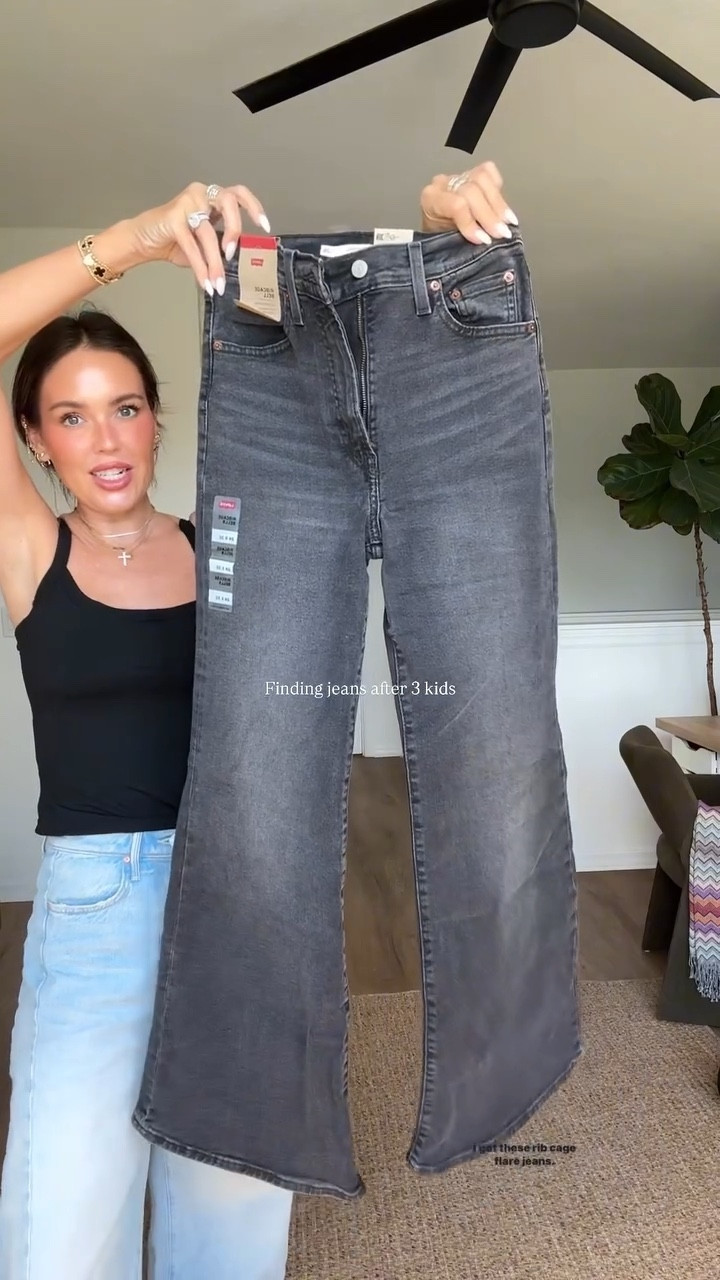 Levi’s ribcage jeans try on! Linking everything here 👇

I am 5’6” and wearing a 26 x 32 (I’m unsure actually if the black ones are a 32” length now that I’m looking at them on Amazon but I could be wrong? I reordered them on the Levi’s site)! 

Jeans I’m wearing- @mother MOTHER Women's The Full Pipe Flood Jeans in wash “this is how I roll.”
First pair- Levi's Women's Ribcage Bell Bottom Jeans in wash “cut and dry no dest” (they say no stretch but I strongly disagree). 
Second pair- Levi's Women's Ribcage Wide Leg in wash “polar perimeter.”

#LTKStyleTip #LTKFindsUnder100 #LTKBeauty