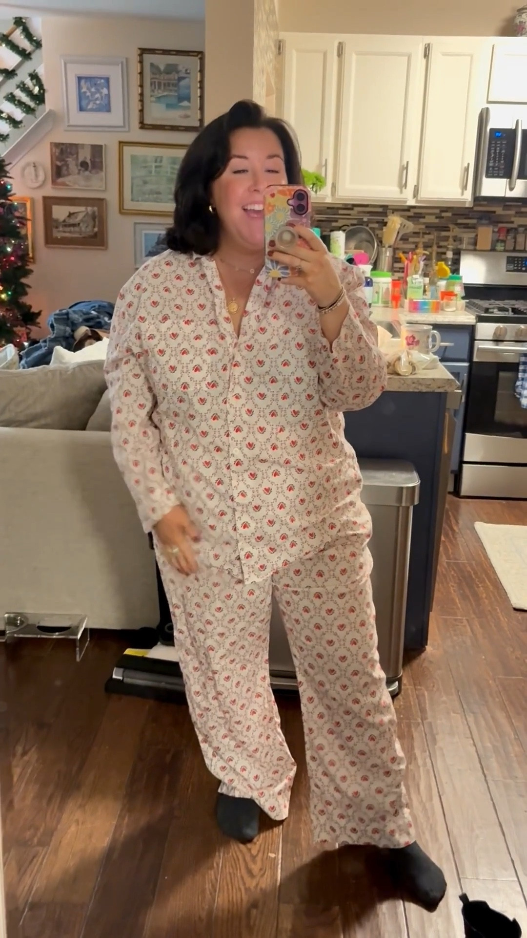 Obsessed with these new PJs. They look high end but they’re on sale for $25!! Wearing a XL. 

#LTKSaleAlert #LTKPlusSize #LTKFindsUnder50