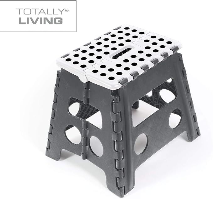 Totally Living 13" Inch Folding Step Stool | Lightweight Anti-Skid & Non-Slip Design | Collapsibl... | Amazon (US)