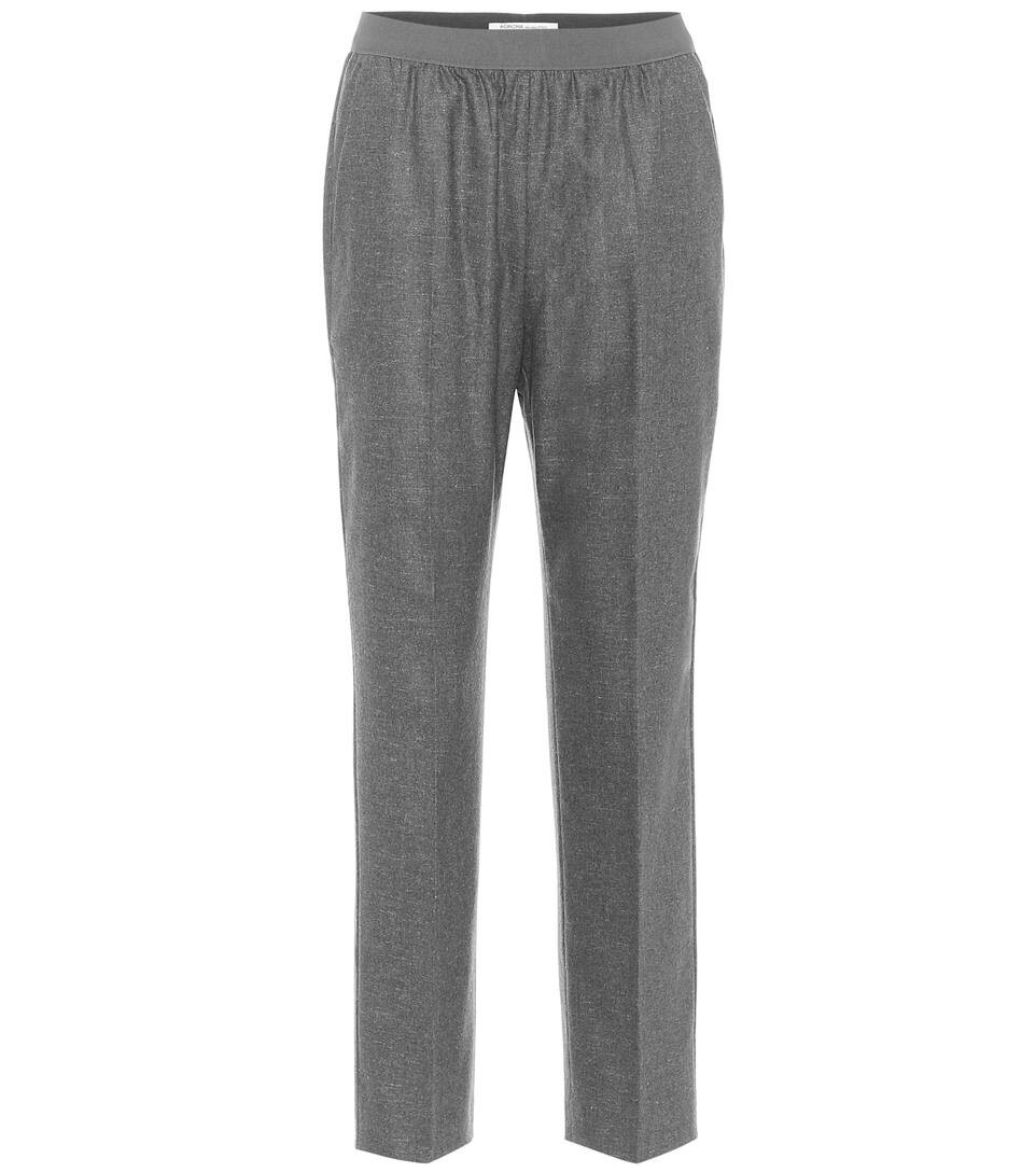 Mohair and wool-blend straight pants | Mytheresa (UK)
