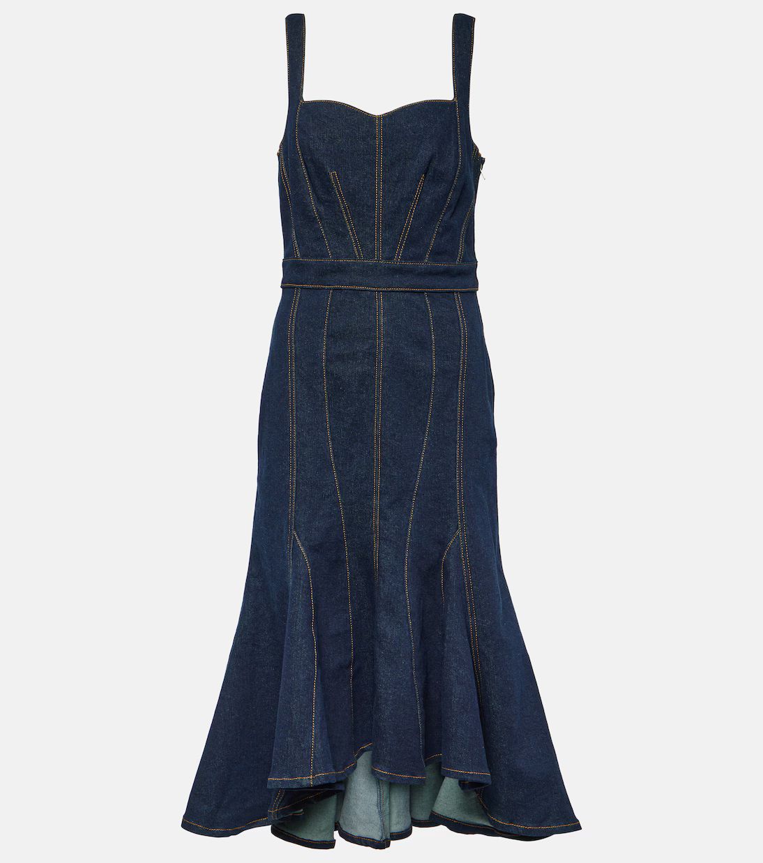 Sweetheart denim midi dress | Mytheresa (US/CA)