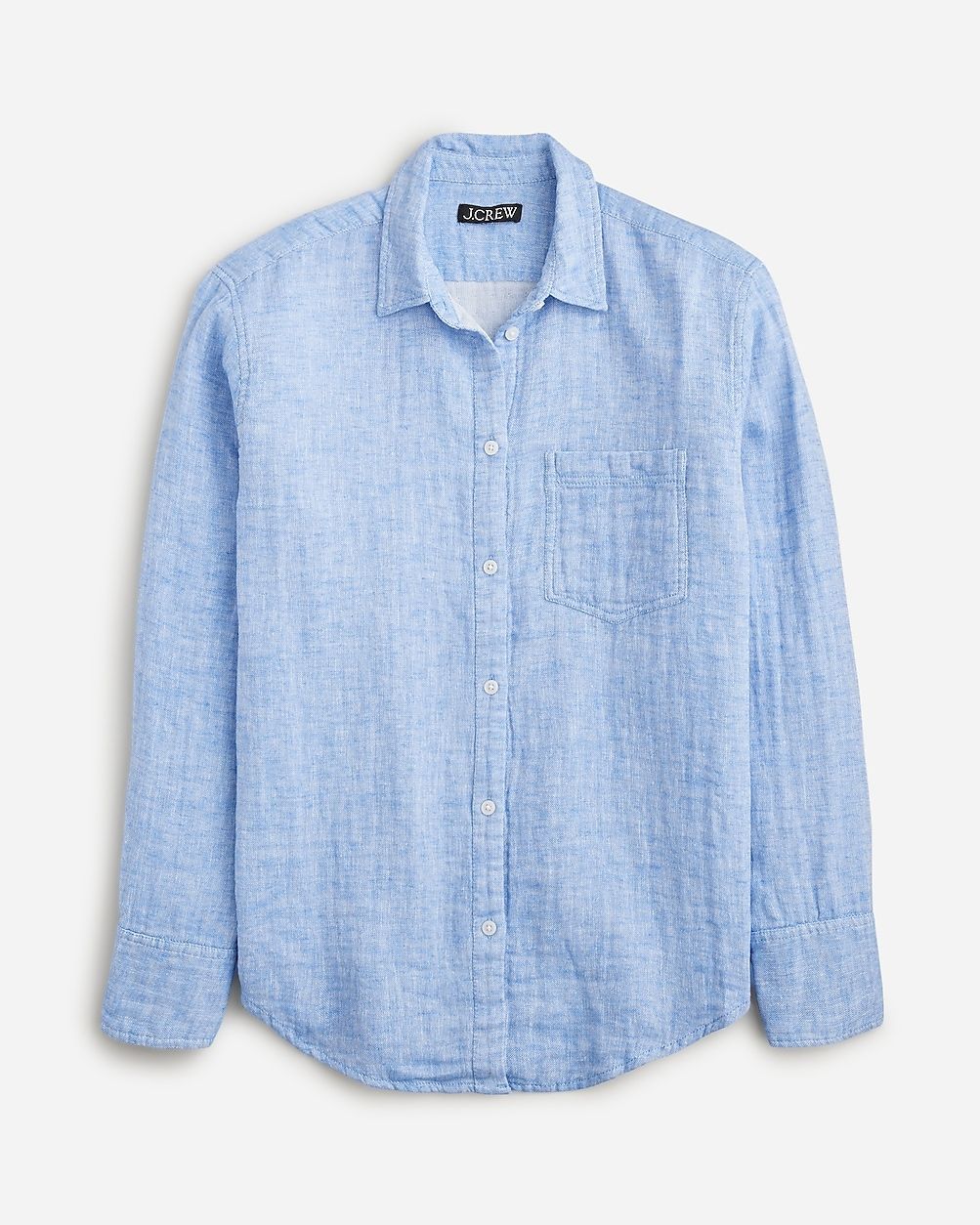 Gar&ccedil;on classic shirt in cotton-linen blend gauze | J.Crew US