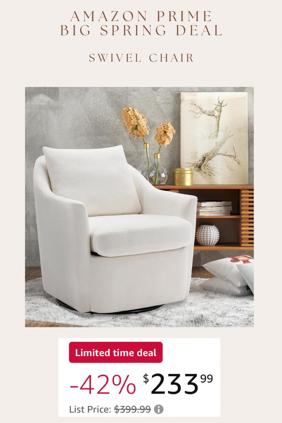 Amazing deal for this high end inspired swivel chair!!

#LTKhome #LTKsalealert
