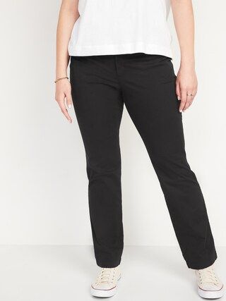 Mid-Rise Boot-Cut Khakis for Women | Old Navy (US)