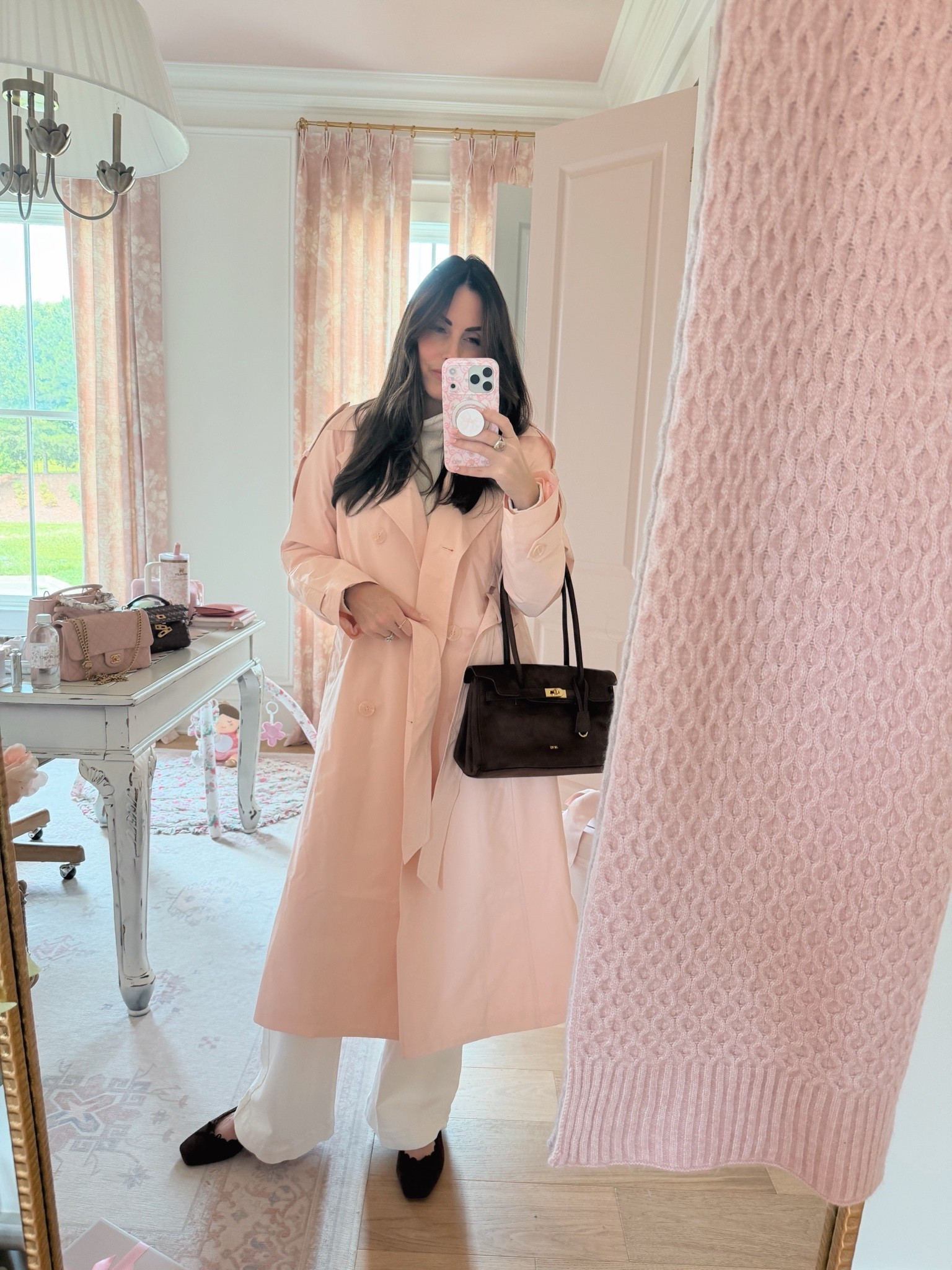 Pink water resistant trench coat on sale $100 off for the Nordstrom anniversary sale!

#LTKootd #LTKSaleAlert #LTKSeasonal