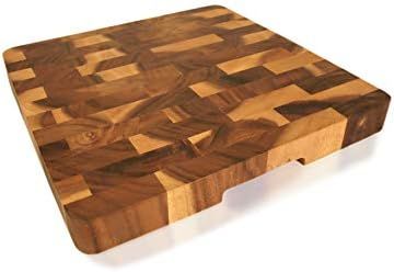 Amazon.com: roro Wood Square End-Grain Chef Cutting Board, 14 Inch Acacia Square: Kitchen & Dinin... | Amazon (US)
