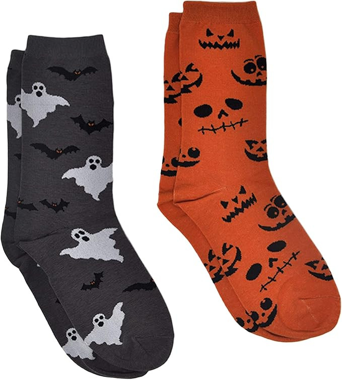 360 Threads Women Novelty Socks Crew 2 Pair Set Prints: Halloween Best Mom Sushi | Amazon (US)