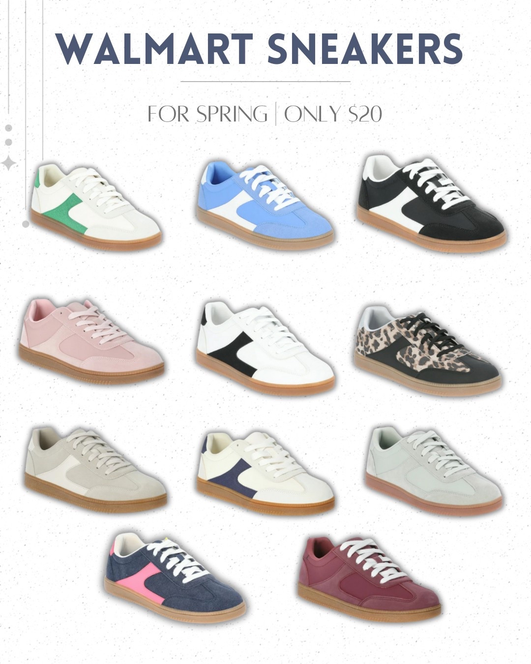 Walmart spring sneakers! So cute! So many colors! All at $20