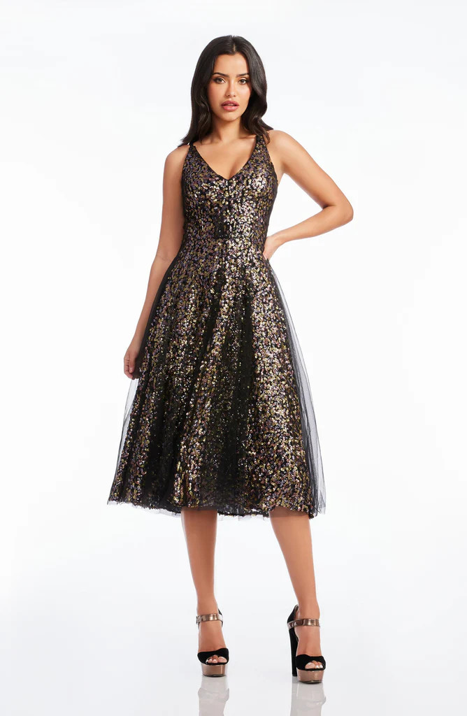 Courtney Scattered Sequin Dress | Dress The Population