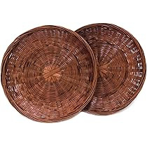 High Level Classic Hand Weave Bamboo Paper Plate Holder (10\u2018\u2019 round) | Amazon (US)