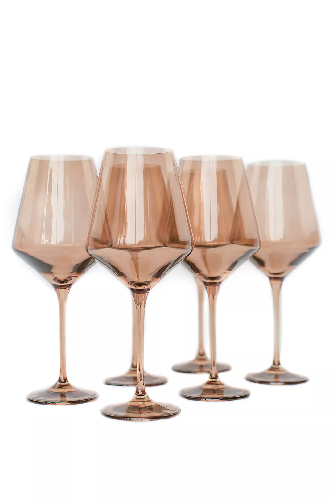 Estelle Colored Glass Wine Glass Set | Anthropologie (US)