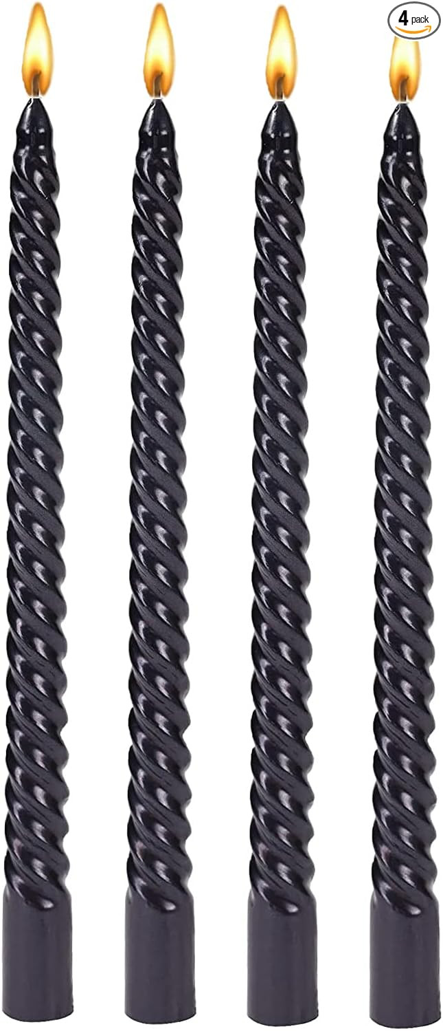 Taper Candles,10 inch-Set of 4 Metal StyleTapered Candles, Long Candle,Tall Candlesticks, Long Ca... | Amazon (US)